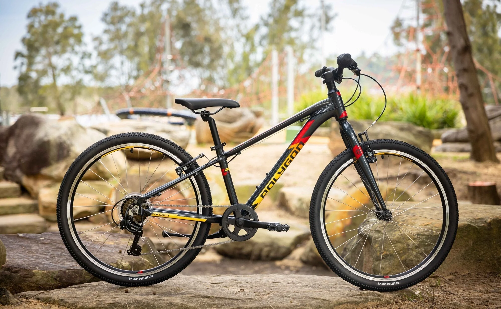 Polygon Premier 24 Ultralight Kids Bike - Charcoal - Image 3