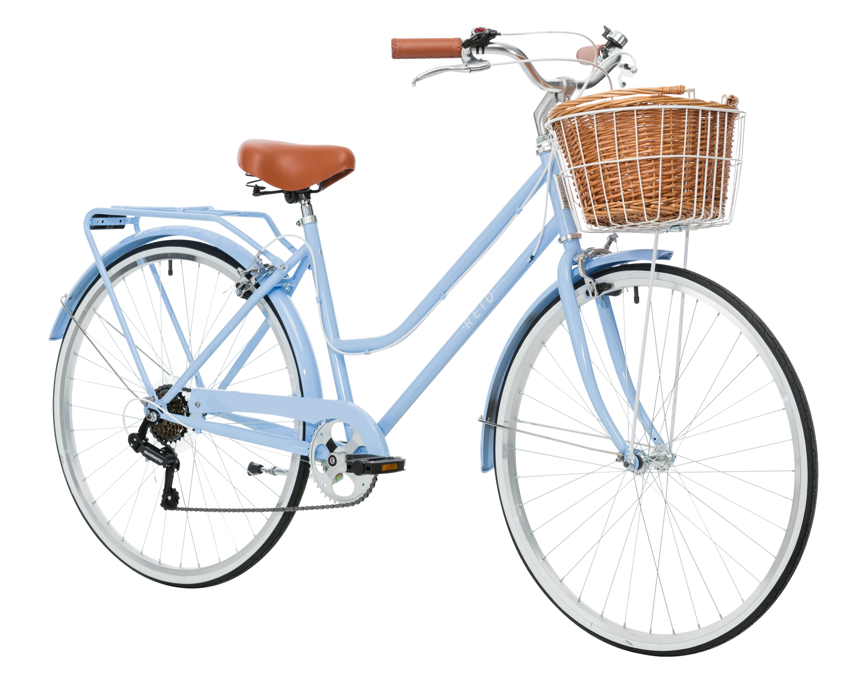 Ladies Classic Plus Vintage Bike Sky Blue - Image 3