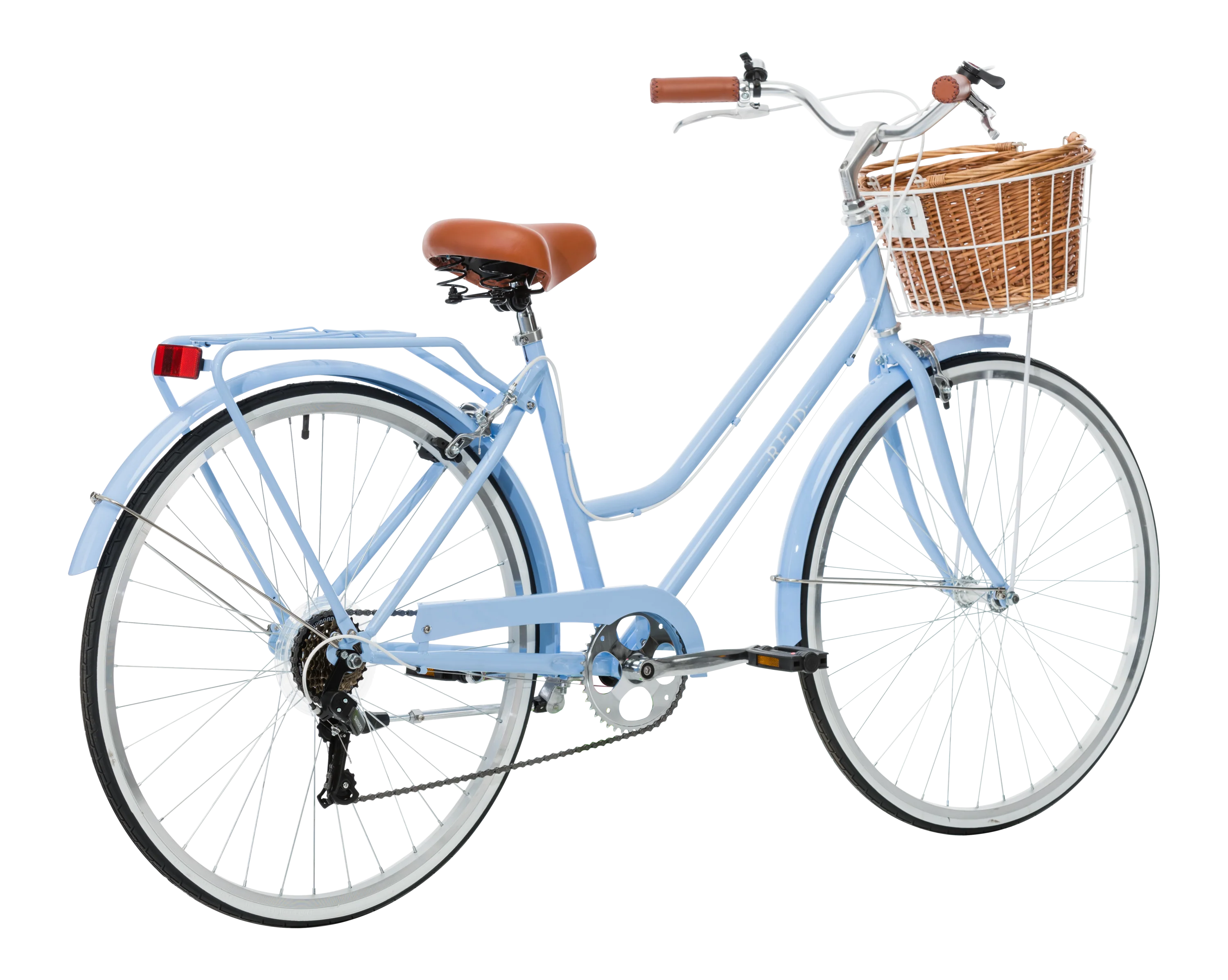 Ladies Classic Plus Vintage Bike Sky Blue - Image 4