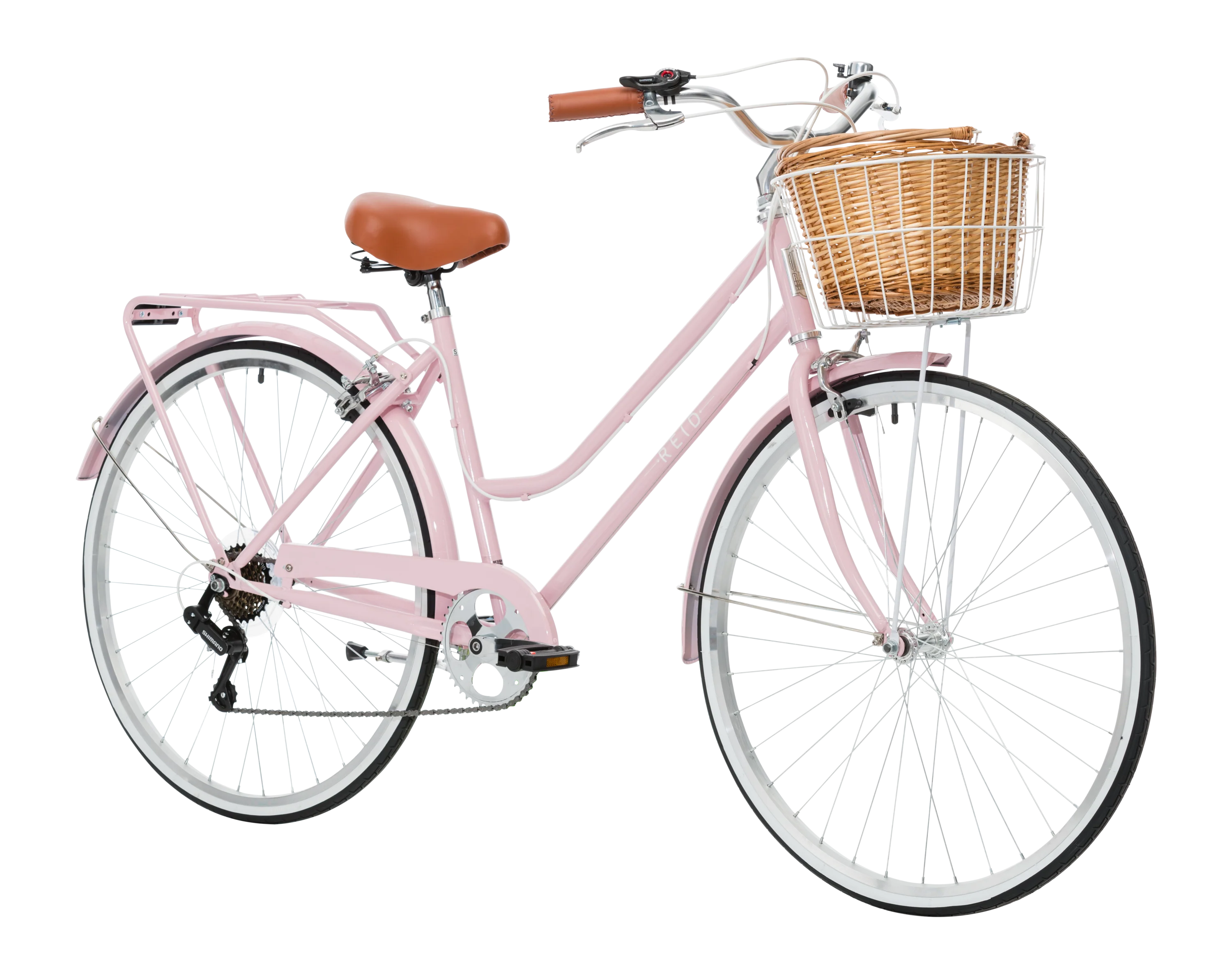 Ladies Classic Plus Vintage Bike Soft Pink - Image 3