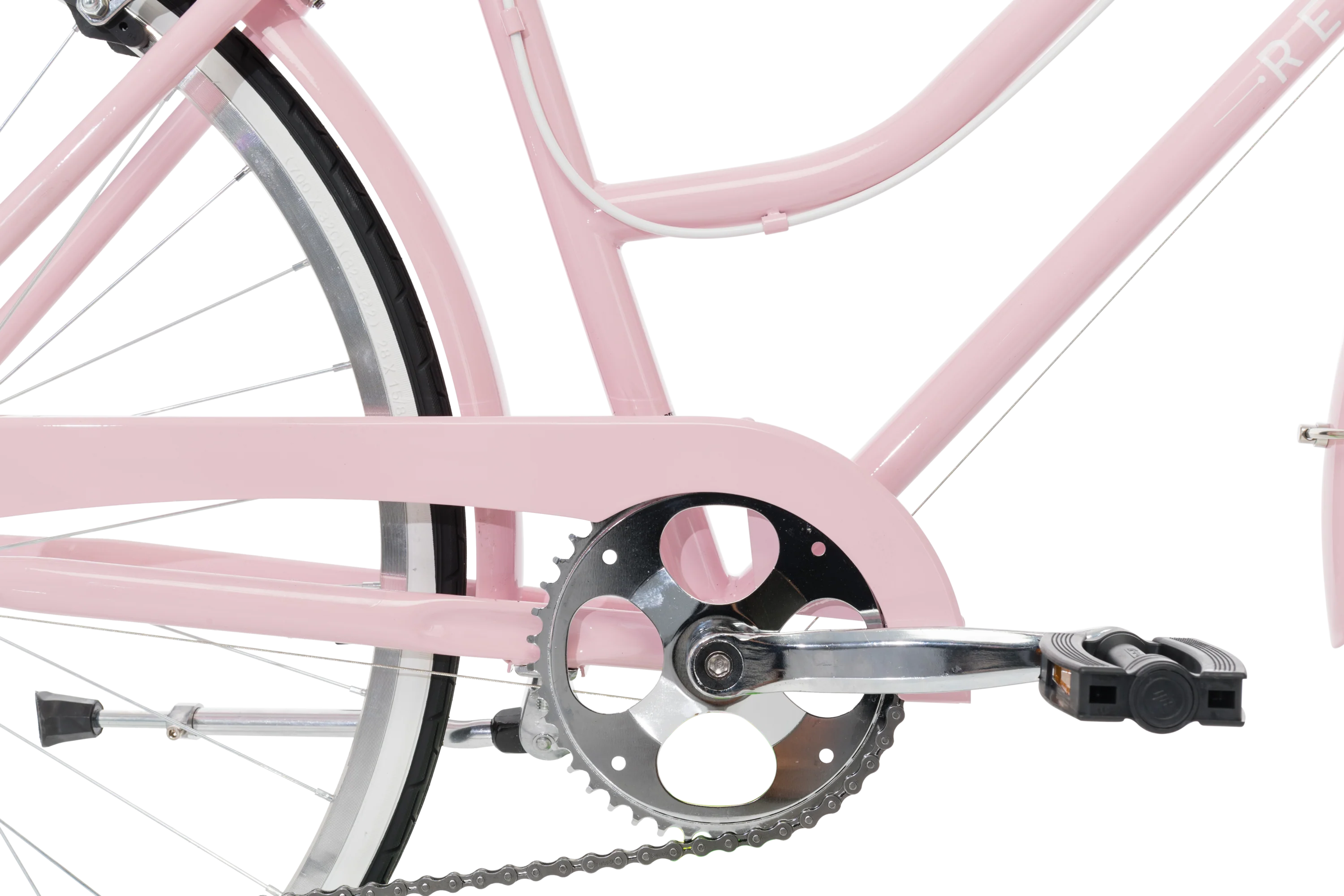 Ladies Classic Plus Vintage Bike Soft Pink - Image 9
