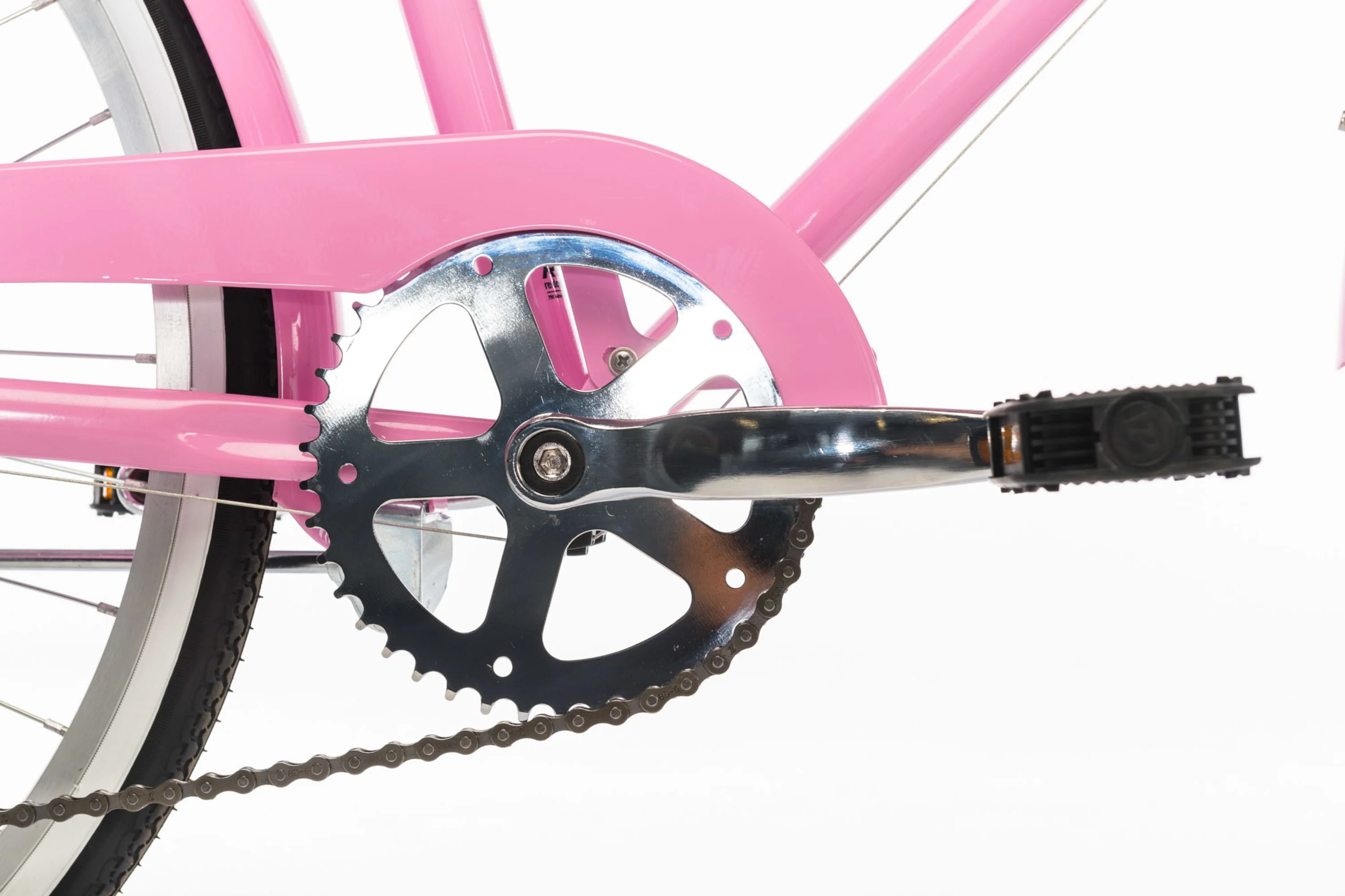 Ladies Petite 24" Vintage Bike Pink - Image 5