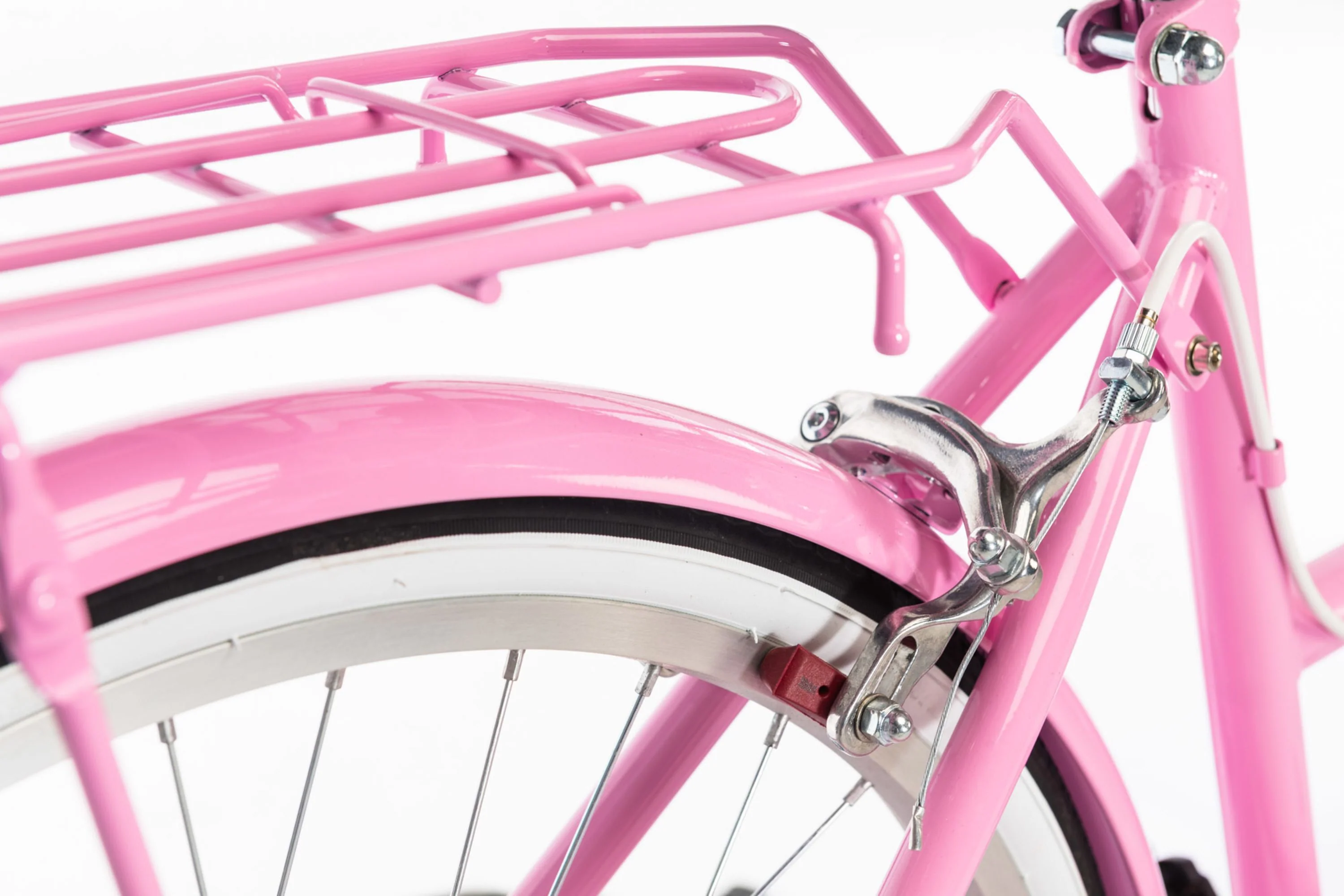 Ladies Petite 24" Vintage Bike Pink - Image 8