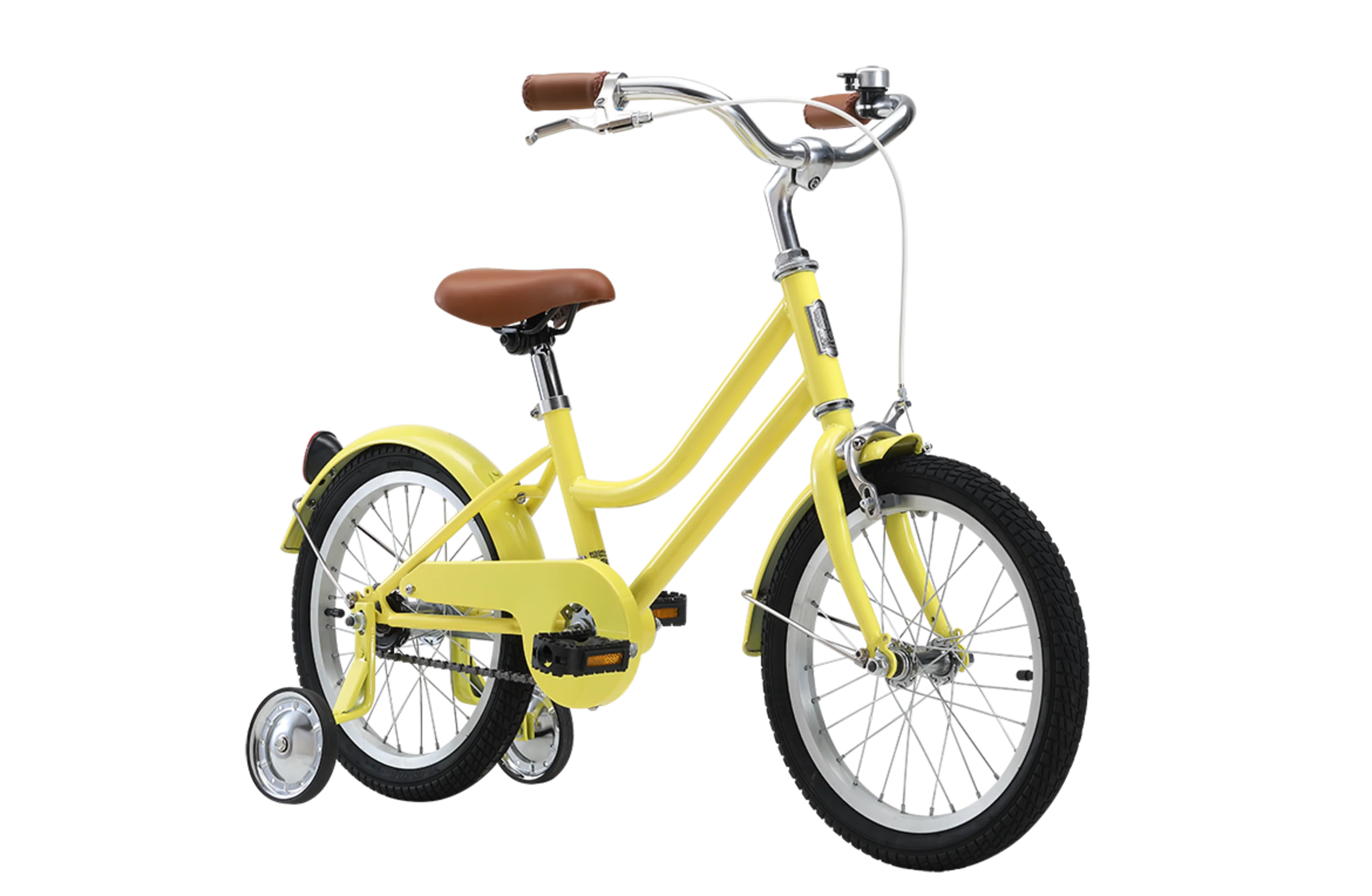 Girls Classic 16" Vintage Bike Lemon - Image 3