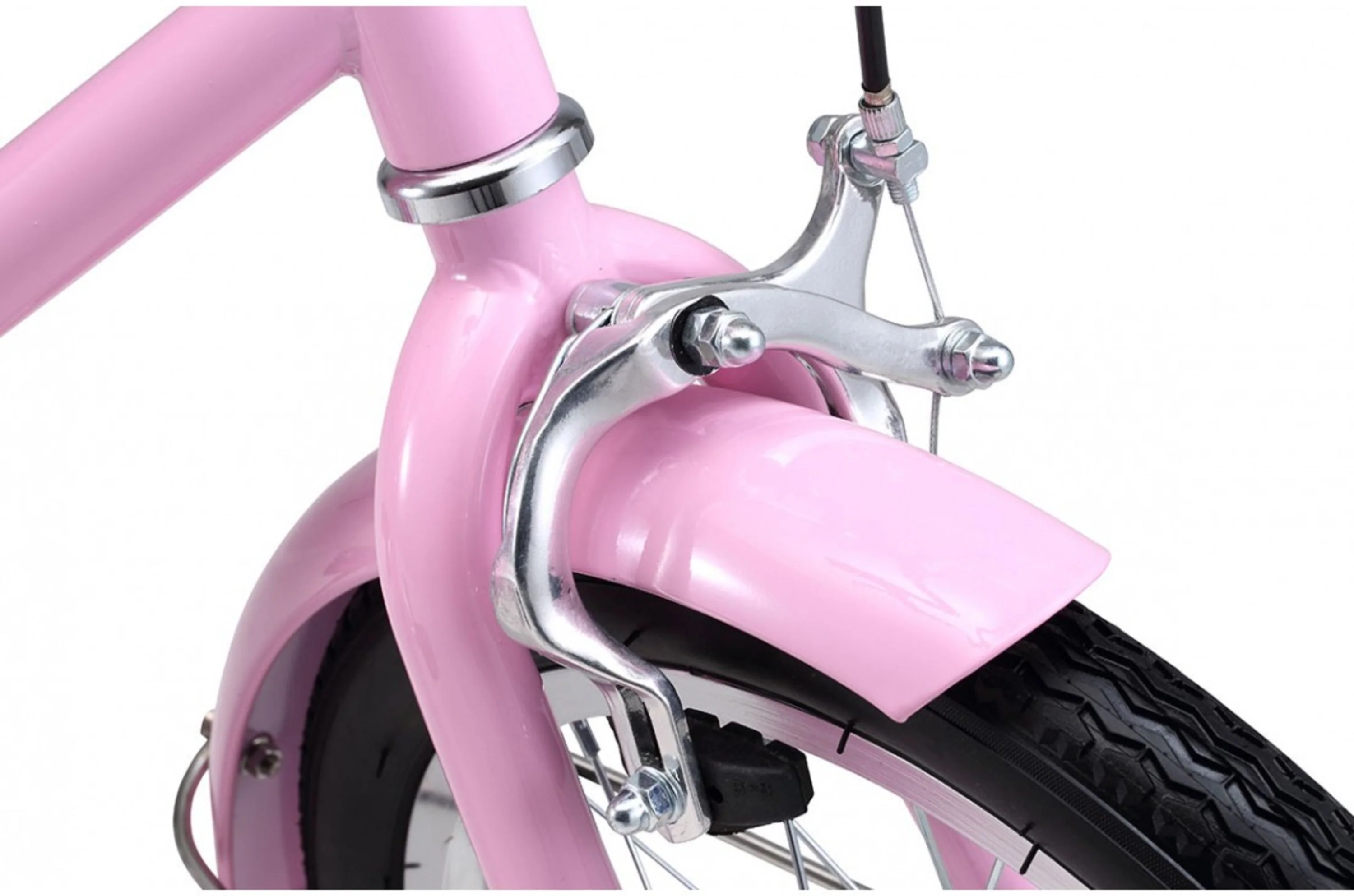Girls Classic 16" Vintage Bike Pink - Image 4